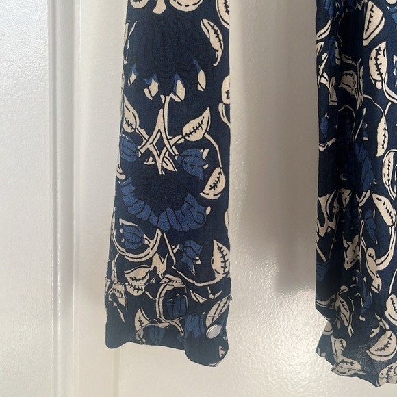 Sezane Blue Floral Button Down Shirt - Picture 7 of 11